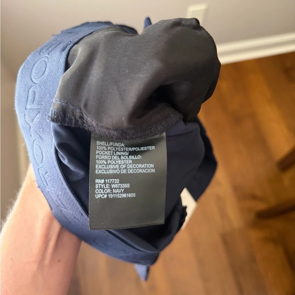 ZeroXposur Travel Shorts Mens 30 Navy Utility Zip Pocket 4-Way Stretch UPF 50+